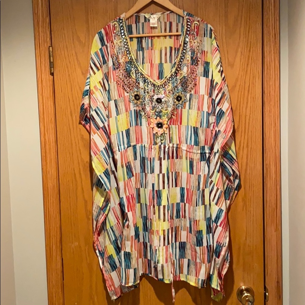 Beaded Beach Dress/coverup